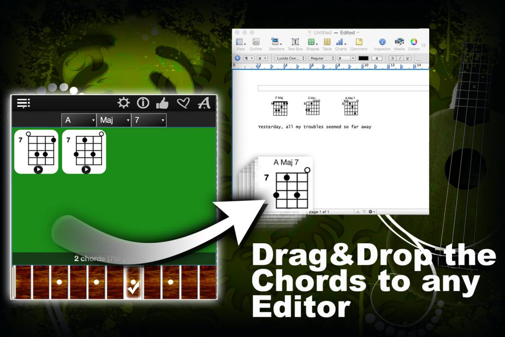 Drag&Drop the Chords to any Editor Find-the-perfect-ukulele-chords4